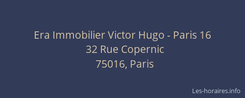 Era Immobilier Victor Hugo - Paris 16