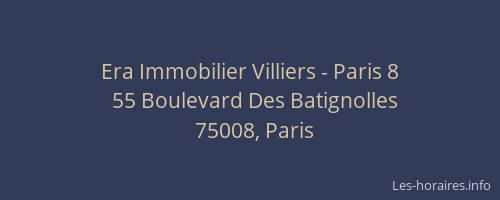 Era Immobilier Villiers - Paris 8