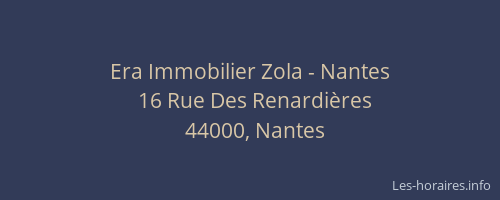 Era Immobilier Zola - Nantes