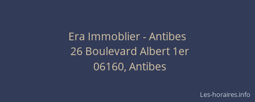 Era Immoblier - Antibes