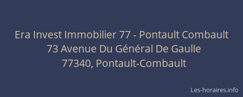 Era Invest Immobilier 77 - Pontault Combault