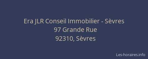 Era JLR Conseil Immobilier - Sèvres