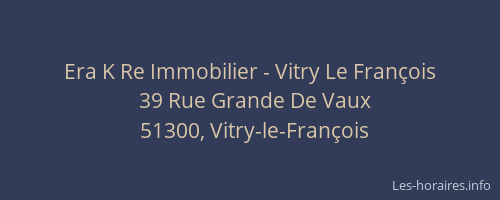 Era K Re Immobilier - Vitry Le François