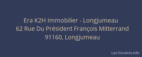 Era K2H Immobilier - Longjumeau