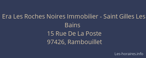 Era Les Roches Noires Immobilier - Saint Gilles Les Bains