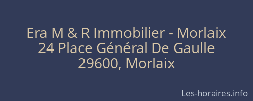 Era M & R Immobilier - Morlaix