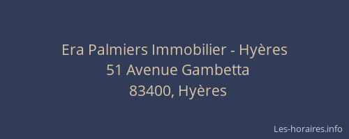 Era Palmiers Immobilier - Hyères