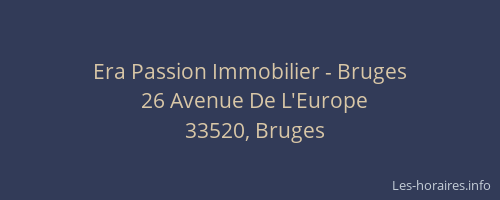 Era Passion Immobilier - Bruges