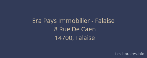 Era Pays Immobilier - Falaise