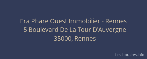 Era Phare Ouest Immobilier - Rennes