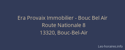 Era Provaix Immobilier - Bouc Bel Air