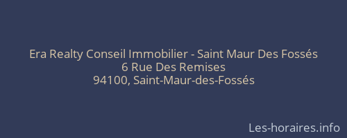 Era Realty Conseil Immobilier - Saint Maur Des Fossés