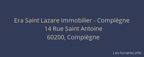 Era Saint Lazare Immobilier - Compiègne