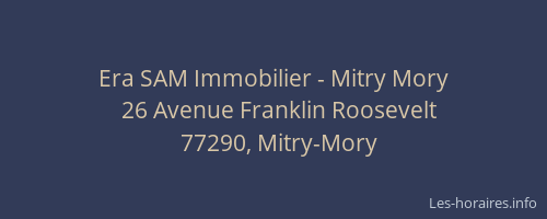 Era SAM Immobilier - Mitry Mory