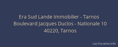 Era Sud Lande Immobilier - Tarnos