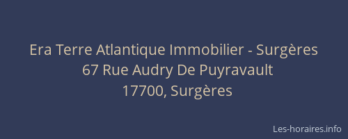 Era Terre Atlantique Immobilier - Surg&egrave;res