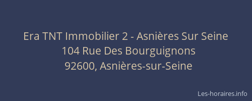Era TNT Immobilier 2 - Asnières Sur Seine