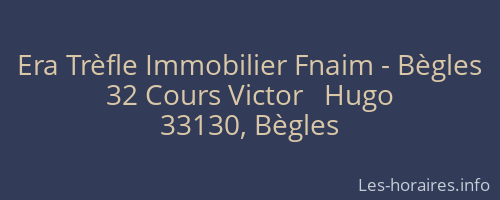 Era Trèfle Immobilier Fnaim - Bègles
