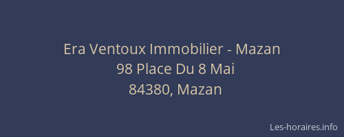 Era Ventoux Immobilier - Mazan
