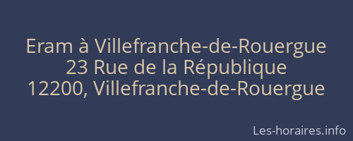 Eram à Villefranche-de-Rouergue