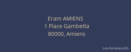 Eram AMIENS