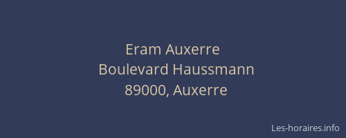 Eram Auxerre