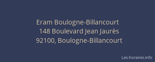 Eram Boulogne-Billancourt