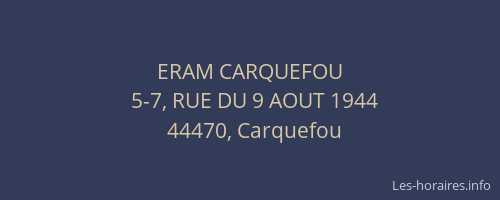 ERAM CARQUEFOU