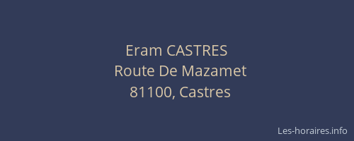 Eram CASTRES
