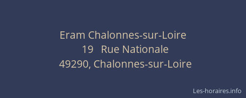 Eram Chalonnes-sur-Loire