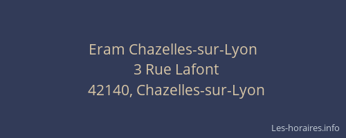 Eram Chazelles-sur-Lyon