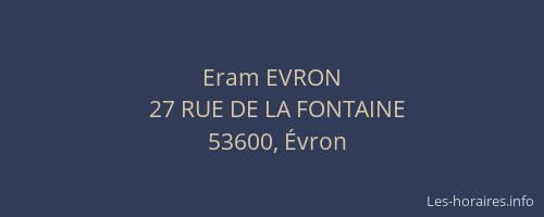 Eram EVRON