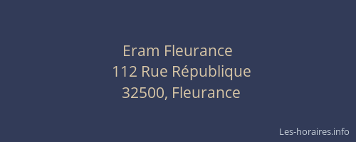 Eram Fleurance