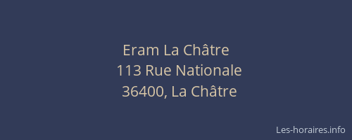 Eram La Ch&acirc;tre