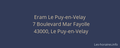 Eram Le Puy-en-Velay