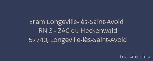 Eram Longeville-l&egrave;s-Saint-Avold