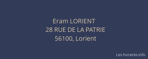 Eram LORIENT