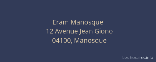 Eram Manosque