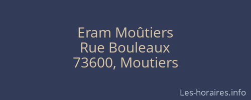 Eram Moûtiers