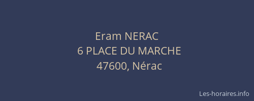 Eram NERAC