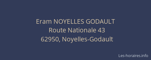 Eram NOYELLES GODAULT
