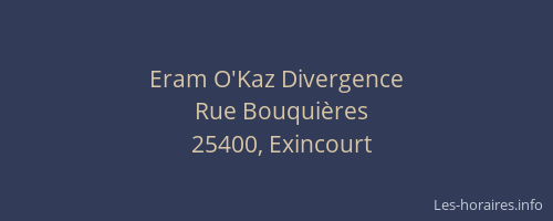 Eram O'Kaz Divergence
