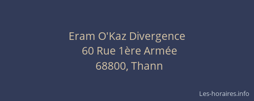 Eram O'Kaz Divergence