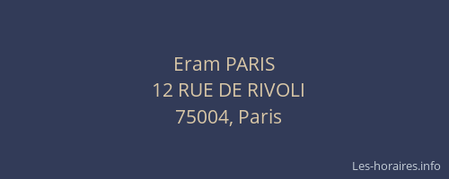 Eram PARIS