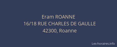 Eram ROANNE
