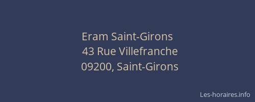 Eram Saint-Girons