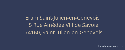 Eram Saint-Julien-en-Genevois