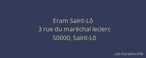 Eram Saint-L&ocirc;