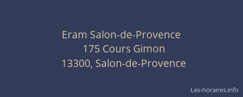 Eram Salon-de-Provence