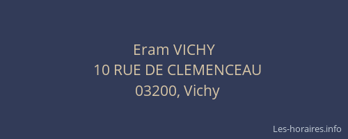Eram VICHY